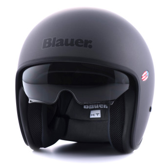 Casque jet Blauer Pilot 06 Mono Titanium Matt