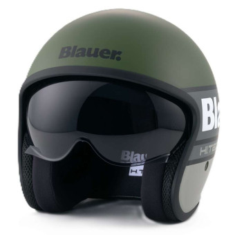 Casque jet Blauer Pilot 4.0 Green Matt