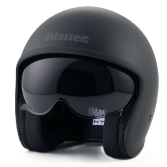 Casque jet Blauer Pilot 4.0 Mono Black Matt