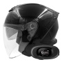Casque jet Everone RX31-Jet Shiny Black + Kit bluetooth 5R Lite