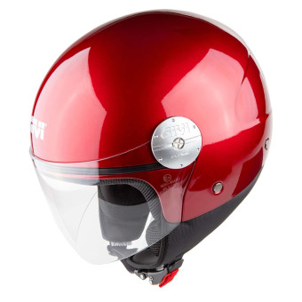 Casque jet Givi 10.7 Evo Solid Burgundy Casque jet Givi 10.7 Evo Solid Burgundy