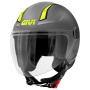 Casque jet Givi 11.7 Solid Matt Titanium Yellow