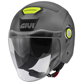 Casque jet Givi 12.5 Solid Grey Casque jet Givi 12.5 Solid Grey