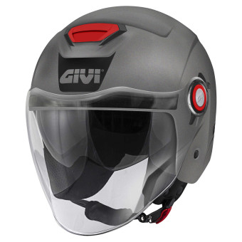 Casque jet Givi 12.5 Solid Matt Titanium Casque jet Givi 12.5 Solid Matt Titanium