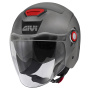 Casque jet Givi 12.5 Solid Matt Titanium