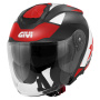 Casque jet Givi X25 Target Black White Red