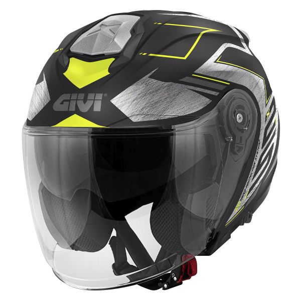jet Givi X25 Trace Matt Black Titanium Yellow