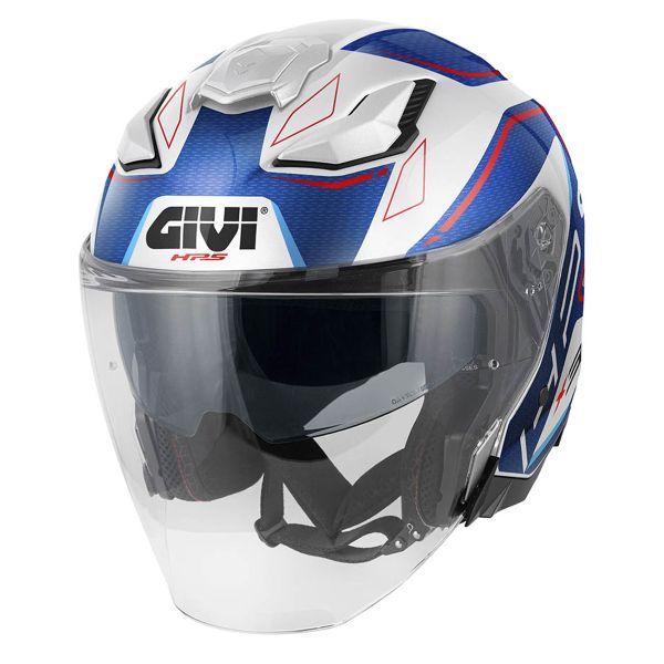 jet Givi X31 Impact White Metal Blue Red