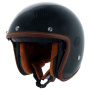 Casque jet Helstons Naked Negro Carbono brillante