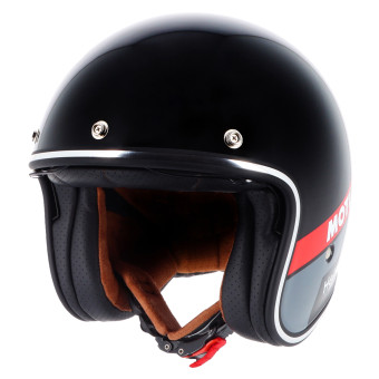 Casque jet Helstons Racing Oil Gris Rojo