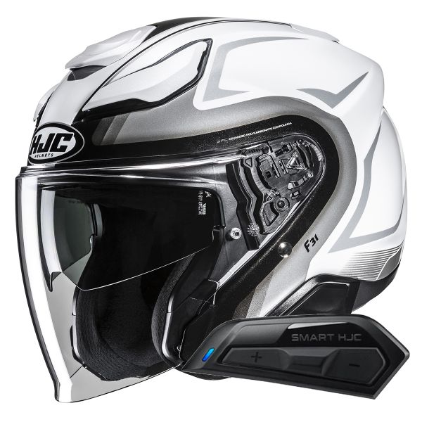 jet HJC F31 Bask MC10 + Kit Bluetooth Smart 11B jet HJC F31 Bask MC10 + Kit Bluetooth Smart 11B