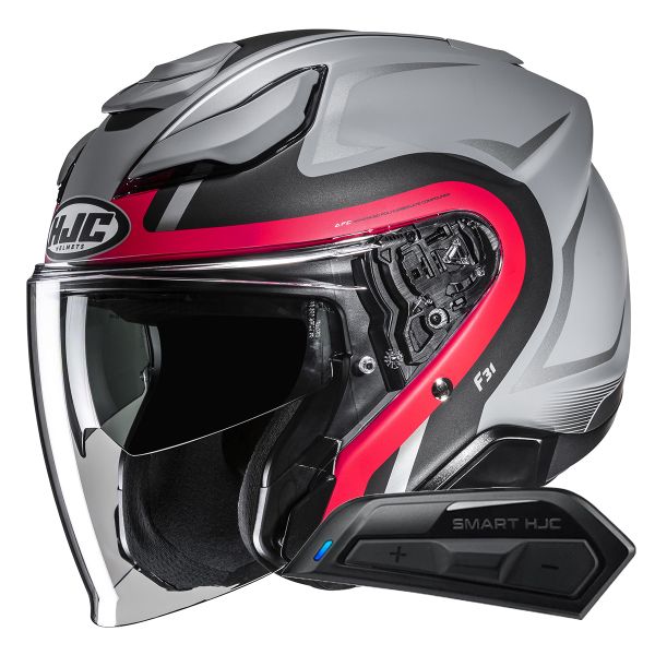 jet HJC F31 Bask MC1SF + Kit Bluetooth Smart 11B jet HJC F31 Bask MC1SF + Kit Bluetooth Smart 11B