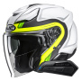 Casque jet HJC F31 Bask MC3HSF + Kit Bluetooth Smart 11B