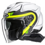 Casque jet HJC F31 Bask MC3HSF + Kit Bluetooth Smart 21B