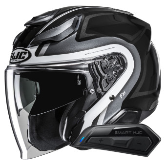 Casque jet HJC F31 Bask MC5 + Kit Bluetooth Smart 11B Casque jet HJC F31 Bask MC5 + Kit Bluetooth Smart 11B