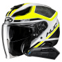 Casque jet HJC F31 Ceron MC3H + Kit Bluetooth Smart 11B
