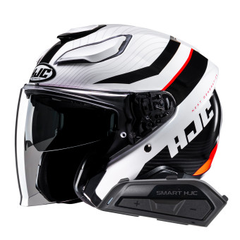 jet HJC F31 Naby MC1 + Kit Bluetooth Smart 21B Flat Black