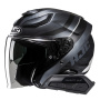 Casque jet HJC F31 Naby MC5HSF + Kit Bluetooth Smart 21B Flat Black