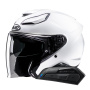 Casque jet HJC F31 Pearl White + Kit Bluetooth Smart 11B