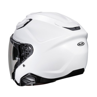 HJC F31 Pearl White + Kit Bluetooth Smart 21B Flat Black