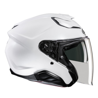 HJC F31 Pearl White + Kit Bluetooth Smart 21B Flat Black