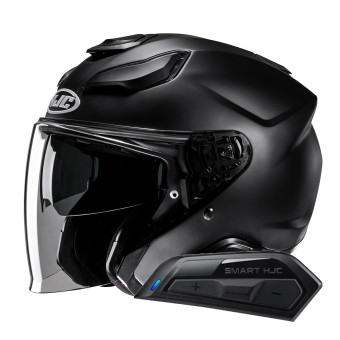 jet HJC F31 Semi Flat Black + Kit Bluetooth Smart 11B