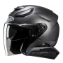 Casque jet HJC F31 Semi Flat Titanium + Kit Bluetooth Smart 11B