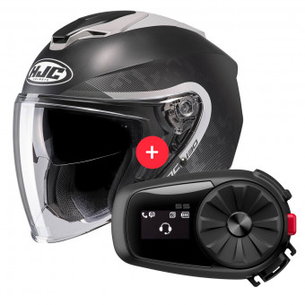 Cascos Moto con Bluetooth/ Intercomunicador, Entregado con el Kit ya  montado