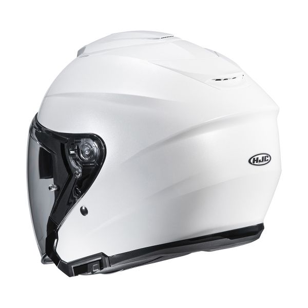 HJC I30 Pearl White + Kit Bluetooth BT Mini