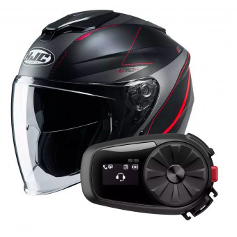 jet HJC I30 Slight MC1SF + Kit Bluetooth Sena 5S