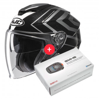 jet HJC I30 Zetra MC5 + Kit Bluetooth SMH5