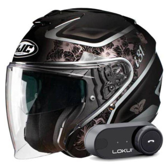 jet HJC i31 Iona MC5 + Kit Bluetooth Lokui K30