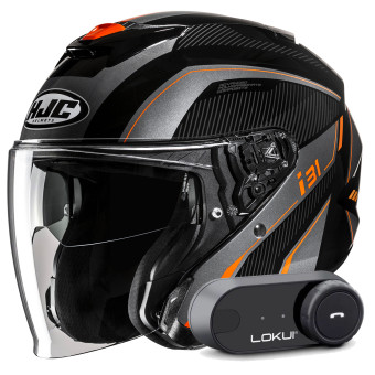 jet HJC i31 Reno MC7 + Kit Bluetooth Lokui K30
