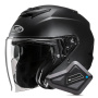 Casque jet HJC i31 Semi Flat Black + Kit Bluetooth BT Mini