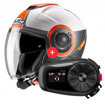 jet HJC I40 Panadi MC7SF + Kit Bluetooth 5S