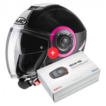 jet HJC I40 Panadi MC8 + Kit Bluetooth SMH5