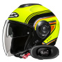 Casque jet HJC i40N Linia MC3H + Kit bluetooth 5R Lite Solo