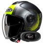 Casque jet HJC i40N Pyle MC3HSF+ Kit bluetooth 5R Lite Solo