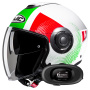 Casque jet HJC i40N Pyle MC41+ Kit bluetooth 5R Lite Solo