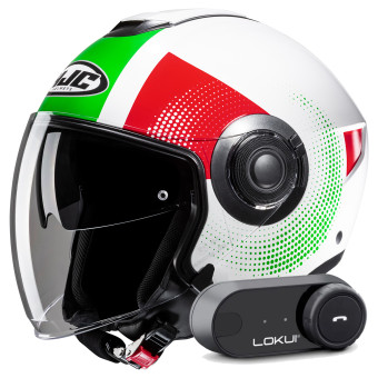 jet HJC i40N Pyle MC41 + Kit Bluetooth Lokui K30