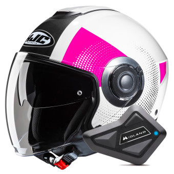 jet HJC i40N Pyle MC8 + Kit Bluetooth BT Mini