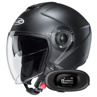 jet HJC i40N Semi Flat Black+ Kit bluetooth 5R Lite Solo