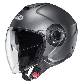 HJC i40N Semi Flat Titanium + Kit Bluetooth 5S Solo