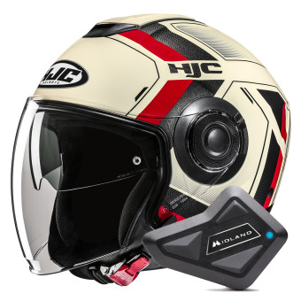 jet HJC i40N Velu MC1 + Kit Bluetooth BT Mini