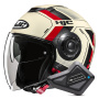 Casque jet HJC i40N Velu MC1 + Kit Bluetooth BT Mini