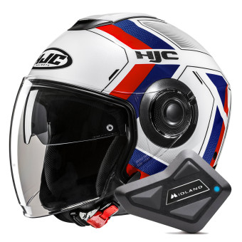 jet HJC i40N Velu MC21 + Kit Bluetooth BT Mini