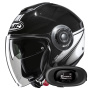 Casque jet HJC i40N Vision MC5 + Kit bluetooth 5R Lite Solo