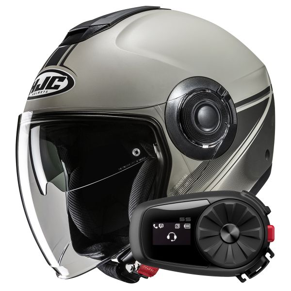 jet HJC i40N Vision MC5SF + Kit Bluetooth 5S Solo jet HJC i40N Vision MC5SF + Kit Bluetooth 5S Solo