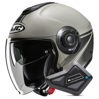 Casque jet HJC i40N Vision MC5SF + Kit Bluetooth BT Mini Casque jet HJC i40N Vision MC5SF + Kit Bluetooth BT Mini