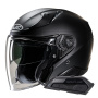 Casque jet HJC RPHA31 Flat Black + Kit Bluetooth Smart 21B Flat Black
